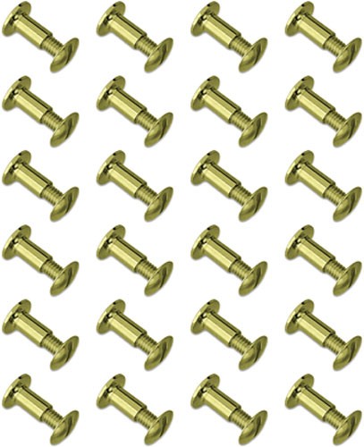 GrovTec GTHM61 Brass Chicago Screws 24 Pack