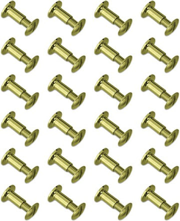 GrovTec GTHM61 Brass Chicago Screws 24 Pack