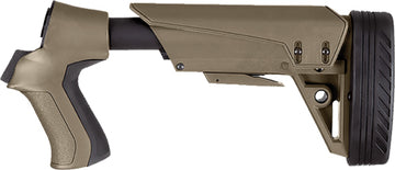 Advanced Technology T3 Shotgun Stock GEN2 12 Gauge 6-Position Collapsible FDE - Fits Mossberg, Remington & Winchester Pump