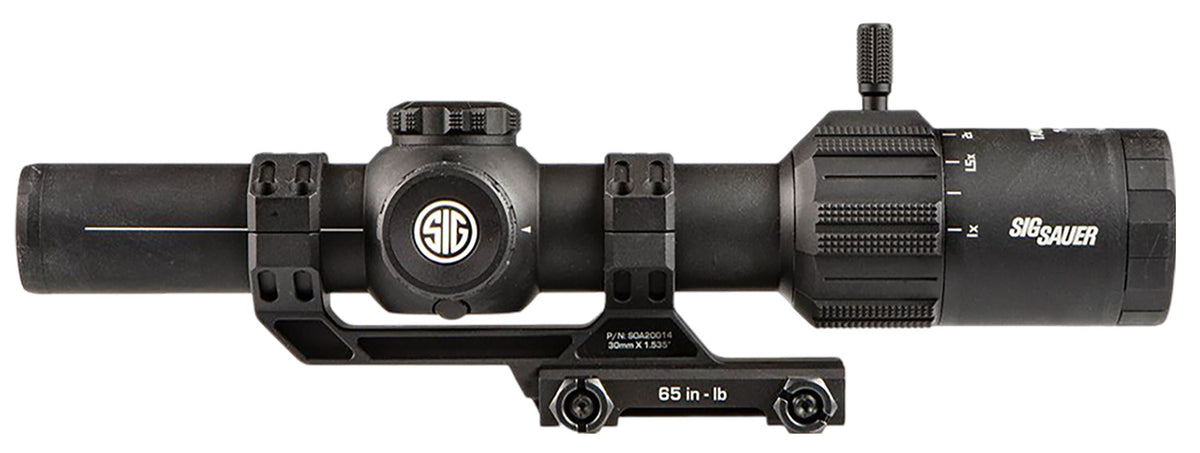 Sig Sauer Electro-Optics Tango-MSR 1-6x24mm 30mm FFP MSR BDC-6 Riflescope with Alpha-MSR Mount