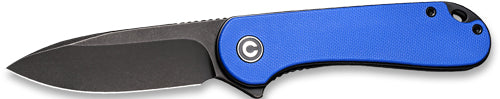 Civivi Knives Elementum 2.96" D2 Folding Pocket Knife - Blue G10 / Black Stonewash