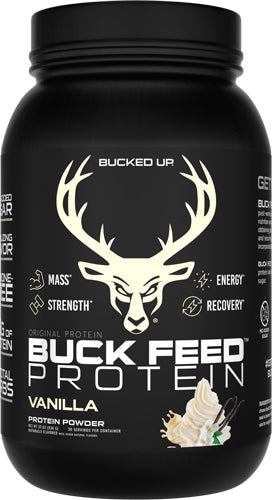 Bucked Up Buck Feed Original Protein Powder Vanilla 30 Servings