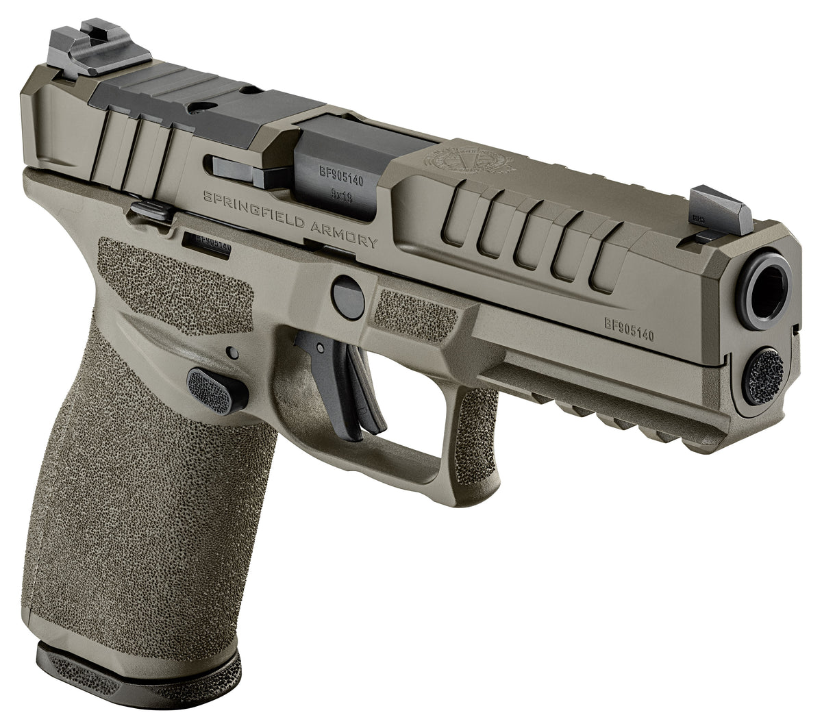 Springfield Armory Echelon 9mm Luger 4.5" 15+1 Semi-Auto Pistol - OD Green 3-Dot Sights