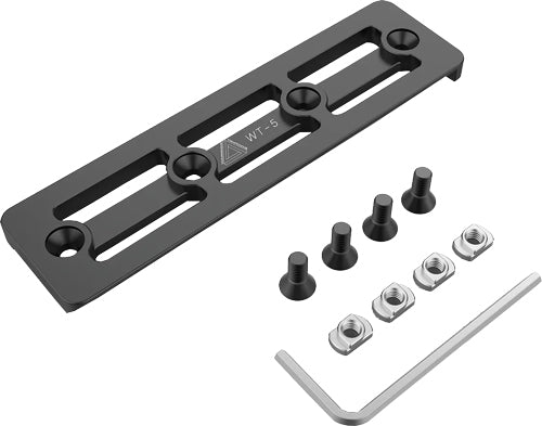 Warrior Tripods WT5 M-LOK 5" Arca Plate - CNC Aluminum with Cams and Screws