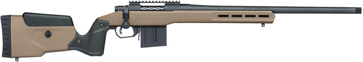 Mossberg Patriot LR Tactical 308 Win 22" Threaded 10+1 Bolt-Action Rifle - FDE Stock, Matte Blue