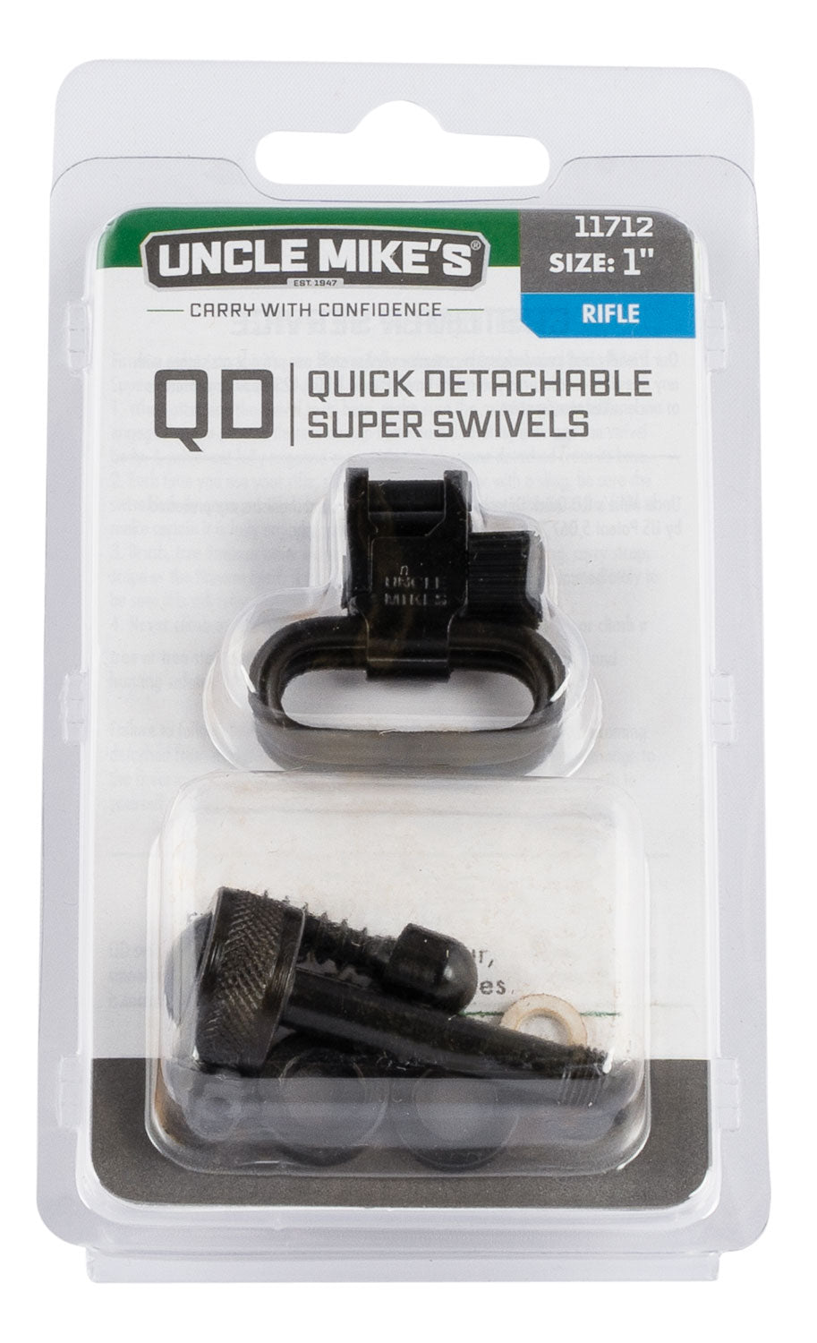 Michaels 11712 Swivel Set 1" Loop Blued Steel - Fits Remington Model 4 & 7400
