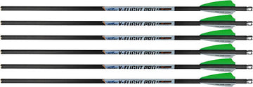 Excalibur Crossbows V-Flight Pro 18" Carbon Crossbow Arrows 6-Pack - Fits Hybrid-X