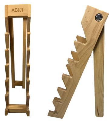 American Buffalo Knife & Tool Wood Knife Display Stand - Holds 6 Knives