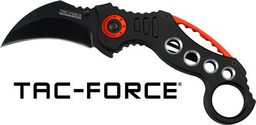 Master Cutlery Tac-Force 2.5" Hawkbill Spring Assisted Folding Knife - Black/Red