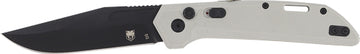CobraTec Knives Naja 3.5" D2 Side Button Auto Folding Knife - Lunar Grey