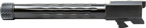 Faxon Firearms Match Series Glock 17 Gen 5 9mm 1/2x28 Flame Fluted Threaded Barrel - Black Nitride