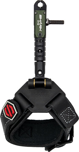 Scott Archery Shark RTS Index Finger Release Double Jaw Black Leather Buckle