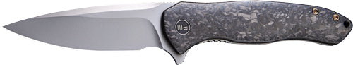 WE Knife Kitefin 3.24" S35VN Polished Bead Blast Frame Lock Knife - Carbon Fiber