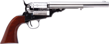 Cimarron 1872 Open Top Army 45 LC 7.5" 6-Shot SAO Revolver - Nickel Walnut