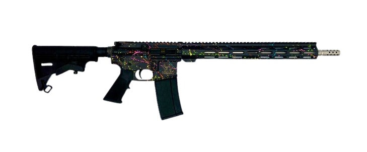 Great Lakes Firearms GL15 AR-15 .223 Wylde 16" 30+1 Semi-Auto Rifle - Black Splatter