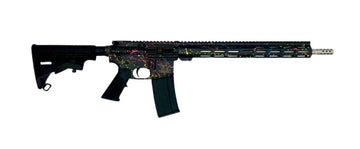 Great Lakes Firearms GL15 AR-15 .223 Wylde 16" 30+1 Semi-Auto Rifle - Black Splatter