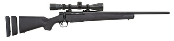 Mossberg Patriot Super Bantam 7mm-08 Rem 20" 5+1 Bolt-Action Rifle - 3-9x40mm Scope, Blued/Synthetic