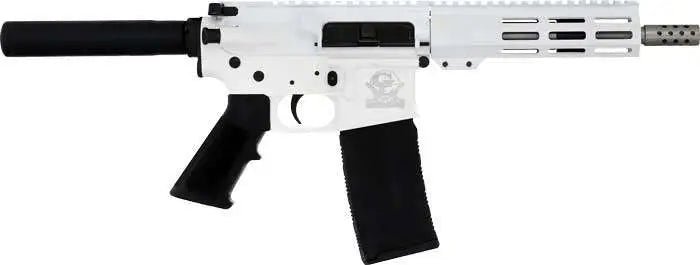 Great Lakes Firearms GL-15 AR-15 Pistol 223 Wylde 7.5" 30+1 Semi-Auto - White Cerakote