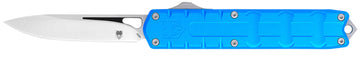 CobraTec Knives Enforcer 3.25" OTF M390 Drop Point Blue Aluminum