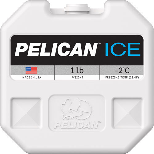 Pelican 1lb Reusable Ice Pack White - 5.75" Square BPA-Free Plastic
