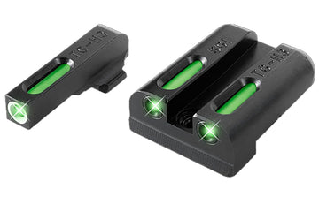 TruGlo TG13SG2A TFX  Black | Green Tritium & Fiber Optic White Outline Front Sight Green Tritium & Fiber Optic Rear Sight