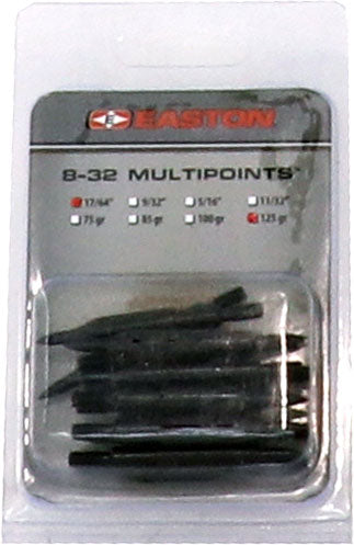 Easton Multi Points 125 Grain 17/64" 12-Pack Field Points