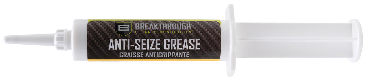 Breakthrough Clean Anti-Seize Grease 12cc Syringe - High-Temp Firearm Lubricant