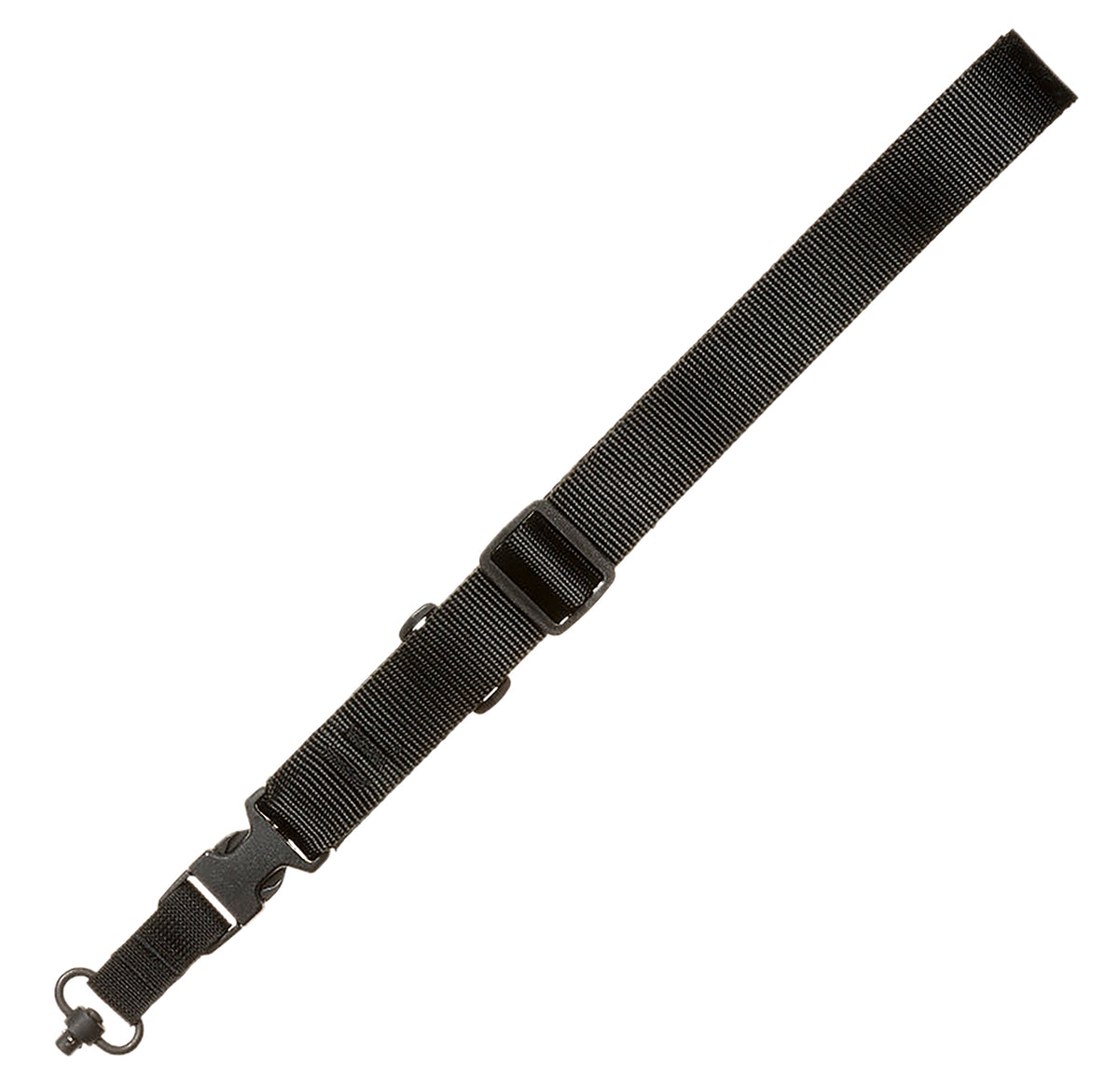 Tac Shield CQB Single Point Tactical Sling Black 1.5" Mil-Spec Webbing - Extended Button QD Swivel