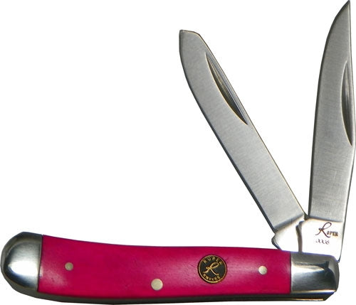 American Buffalo Knife & Tool Roper Series Pink Sky Peanut 2.25" Stainless Steel 2-Blade Folding Knife