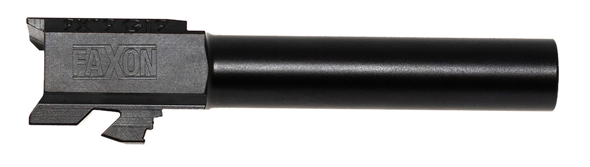 Faxon Firearms Duty Series 9mm Luger 4.02" 1:10 Twist Non-Threaded Glock 19 Barrel - Black Nitride