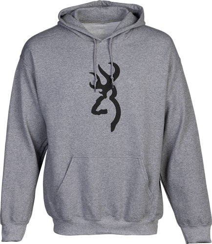 Browning Buck Mark Heather Gray Hoodie XL