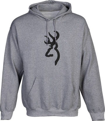 Browning Buck Mark Heather Gray Hoodie XL