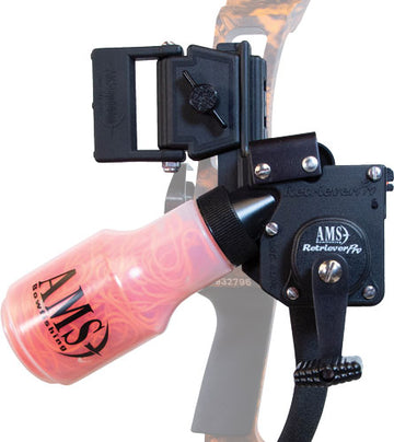 AMS Bowfishing Retriever Pro 25-Yd #200 Orange Line Reel - Right Hand