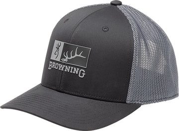 Browning Elk Ridge 110 Mesh Back Snapback Cap - Black / Gray
