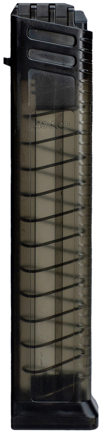 Global Ordnance Grand Power Stribog SP45A3 45 ACP 20rd Polymer Magazine - Translucent Clear