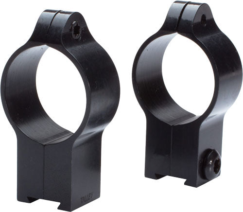 Talley Manufacturing 30TRH Rimfire 30mm High Scope Rings - Anschutz 11mm Dovetail Black