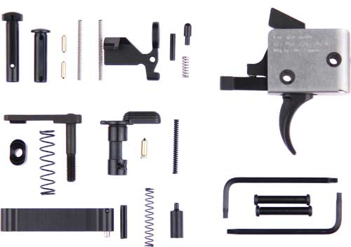 CMC Triggers 81501 AR-15/AR-10 Lower Parts Kit with 3-3.5 lbs Single-Stage Curved Trigger