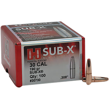 Hornady Sub-X .30 Cal .308 190gr Subsonic Expanding - 100/Box