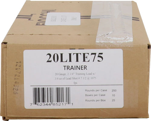 Fiocchi Shooting Dynamics Low Recoil 20 Gauge 2.75" 3/4 oz #7.5 Shot 1075 fps - 250 Rd Case