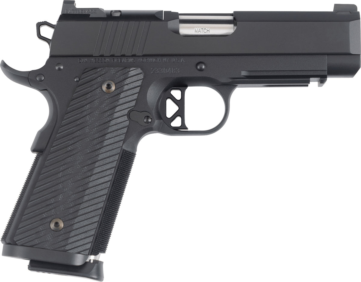 Dan Wesson TCP OR 45 ACP 4" 8+1 Semi-Auto Pistol - Black Duty Finish