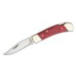 Uncle Henry Smokey LB5 2.8" 7Cr17MoV Clip Point Lockback Folding Knife w/ Leather Sheath