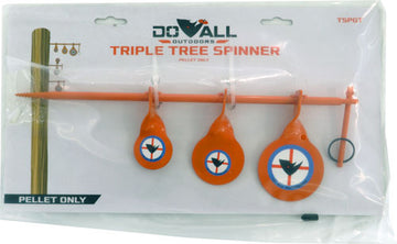 Do All Traps Triple Tree Spinner .177 Airgun Steel 3-Paddle Reactive Target