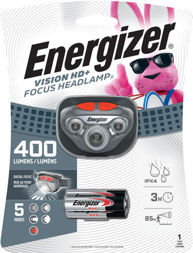 Energizer Vision HD+ Focus Headlamp 400 Lumens w/ AAA Batteries