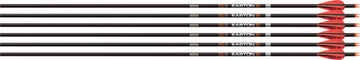 Easton 6.5mm Match Grade 400 33.65" Carbon Arrows 6-Pack w/ 3" AAE Hybrid Vanes
