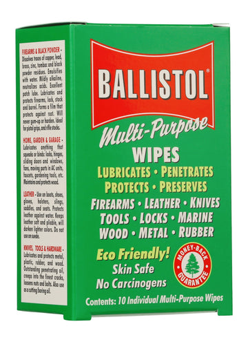 BALLISTOL WIPES 10 WIPES/BOX MULTI PURPOSE OIL