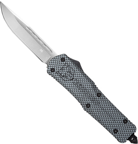 CobraTec Knives Medium FS-3 OTF 3" D2 Drop Point Carbon Fiber Aluminum Handle