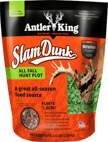 Antler King Slam Dunk 3.5 lb 1/4 Acre Fall Annual Food Plot Seed