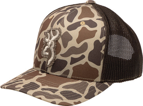 Browning Flashback 110 Mesh Back Cap - Tan Camo - Adjustable