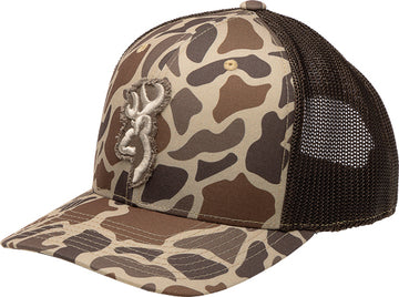 Browning Flashback 110 Mesh Back Cap - Tan Camo - Adjustable