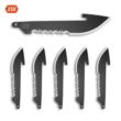 Outdoor Edge RazorSafe RRS25K6C 2.5" Drop Point Replacement Blades w/Serrations - 6 Pack